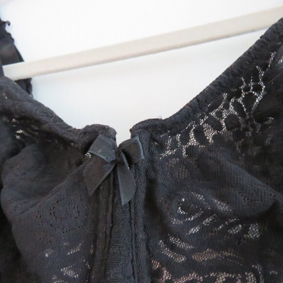 WACOAL Halo Lace Moulded Bra in Black Floral - Size 32G - Picture 4 of 12